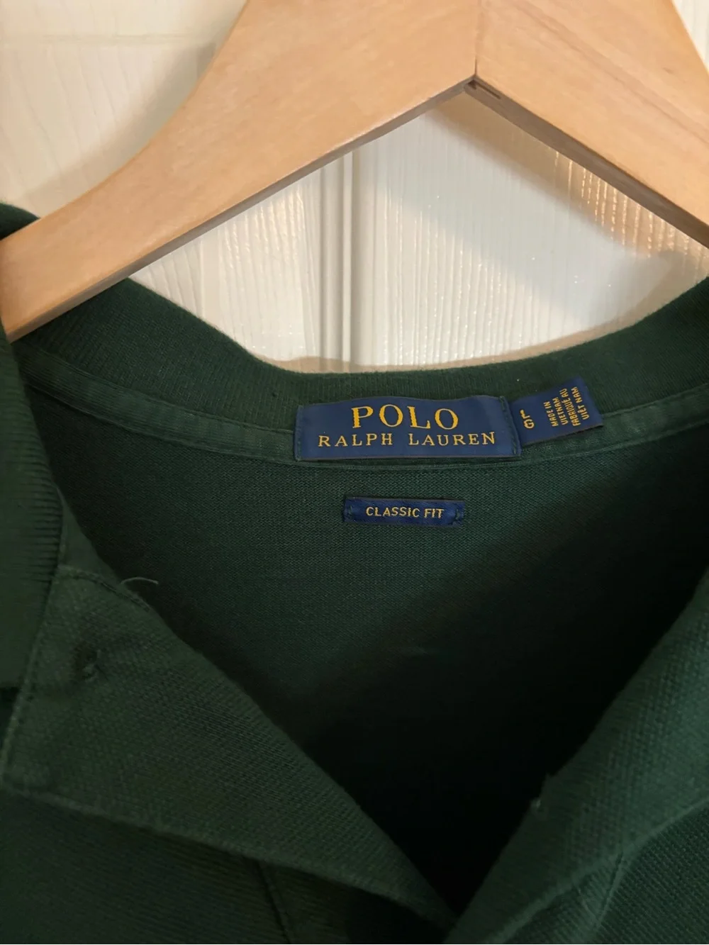 Ralph Lauren Dark Green Polo with Purple Pony